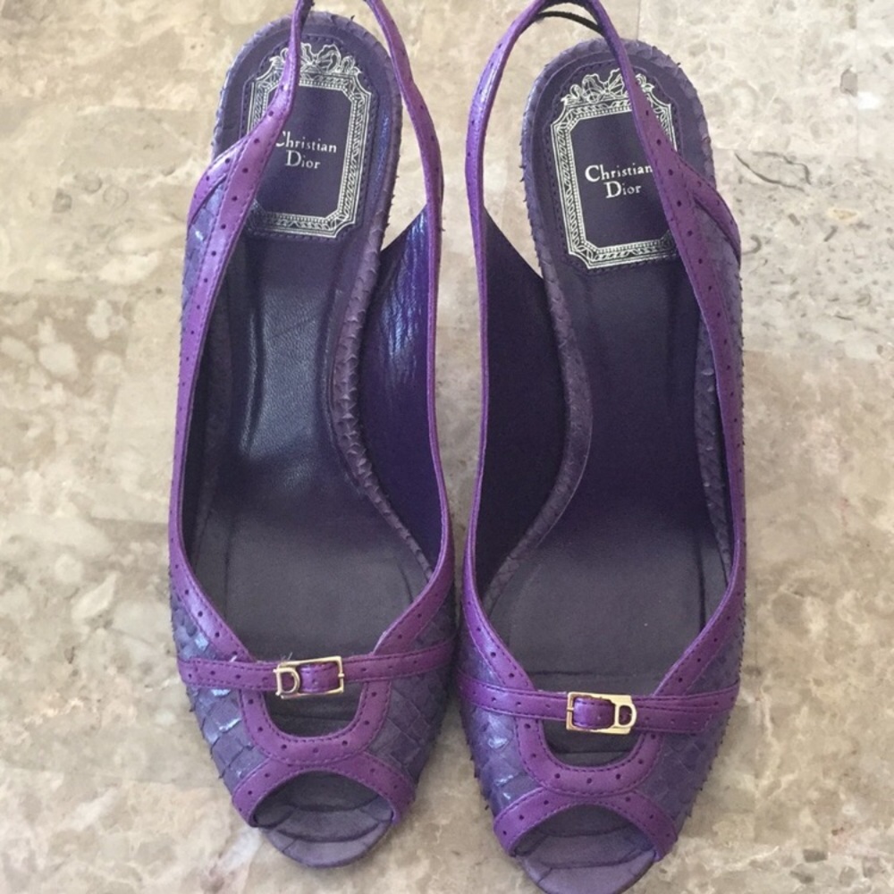 Dior purple heels